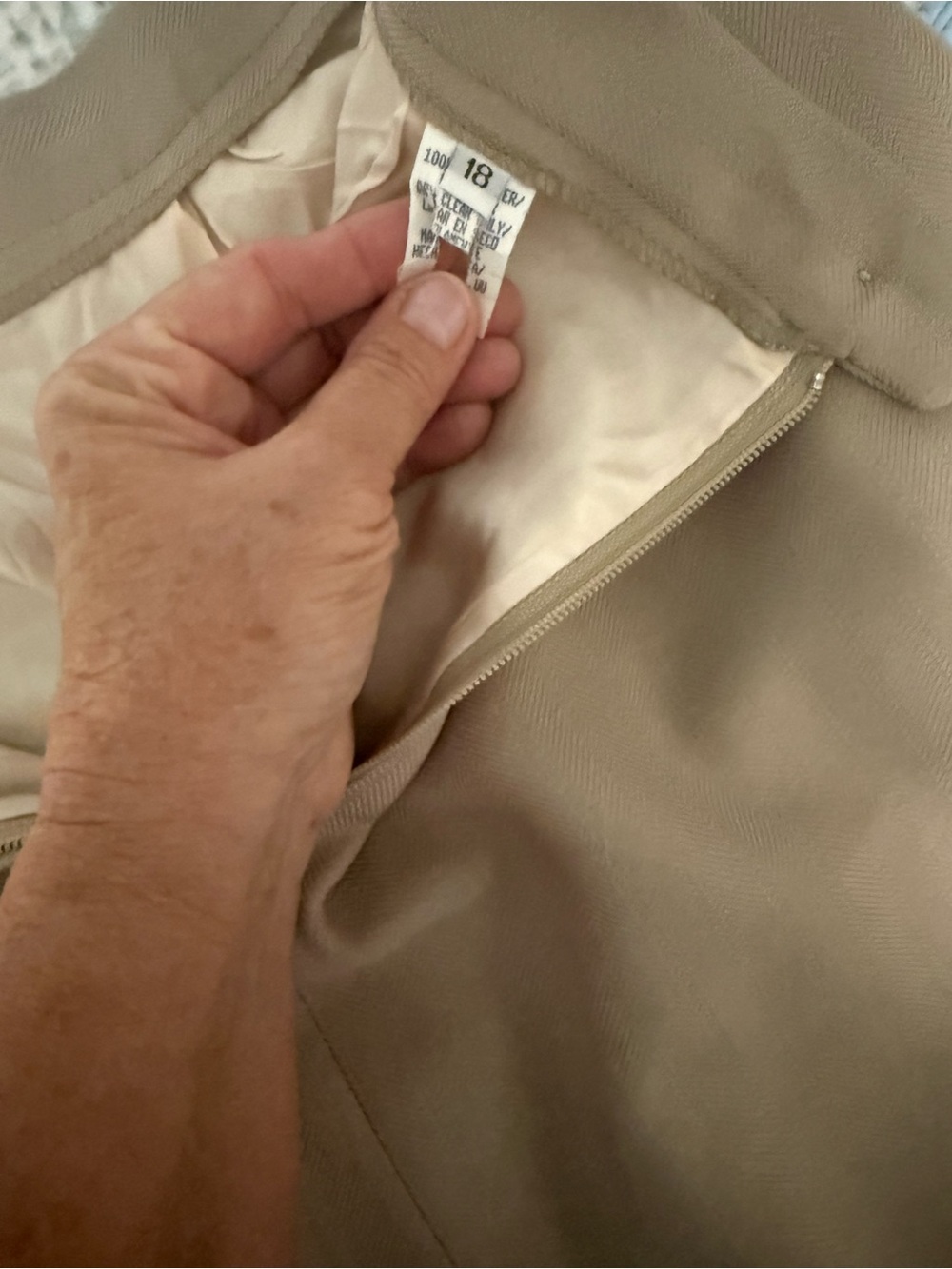 Evan Picone Beige/Taupe Women's Skirt